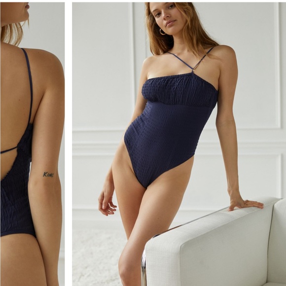 Urban Outfitters UO Out from Under Natalia Smocked Bodysuit - Picture 2 of 2